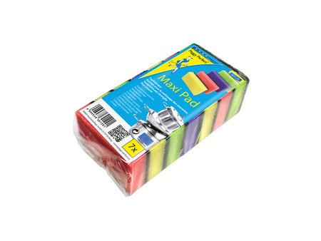 Peggy Perfect Eponge à récurer Maxi Pad, paquet de 7