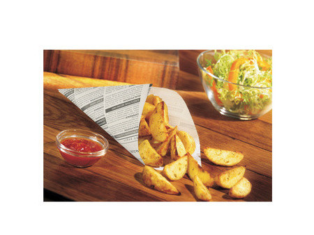 PAPSTAR Cornet 'Newsprint', 270 x 190 x 190 mm