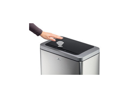 DURABLE Poubelle à capteur 'NO TOUCH DUO', 2 x 20 litres