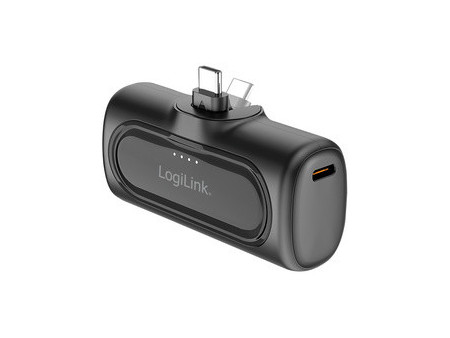 LogiLink Powerbank, 5.000 mAh, 2x USB-C, noir