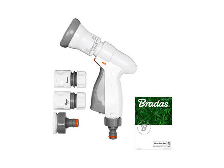 Bradas Kit de douchette de jardin SUPER SPRAY, gris/blanc