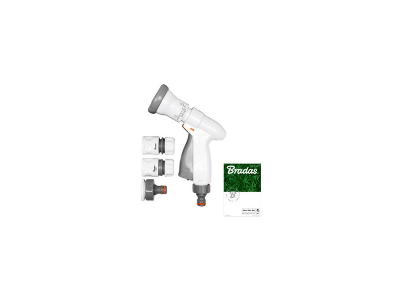 Bradas Kit de douchette de jardin SUPER SPRAY, gris/blanc