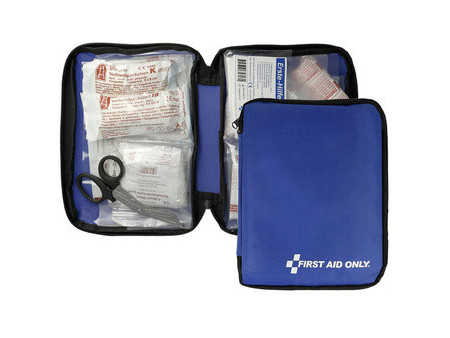 FIRST AID ONLY Trousse de premiers secours, 50 pièces, bleu
