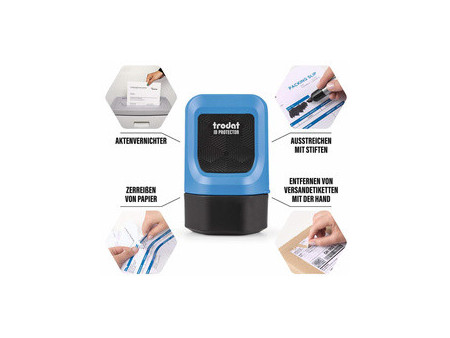 trodat Set tampon de confidentialité ID Protector, bleu