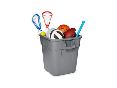 Rubbermaid Collecteur BRUTE 106 litres, carré, en PP, gris