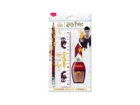 Maped Kit d'écriture HARRY POTTER GRYFFONDOR, 4 pièces