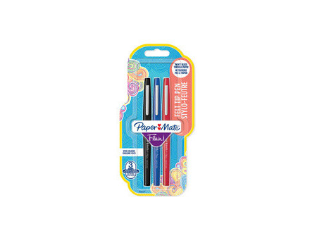 Paper:Mate Stylo feutre Flair, blister de 5, bleu