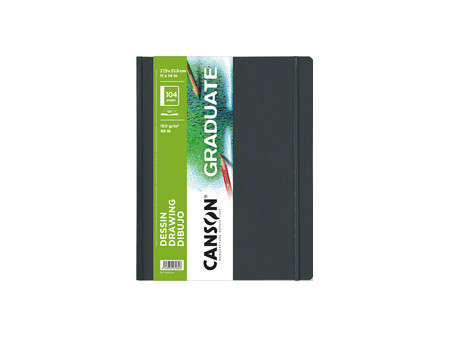 CANSON Carnet à croquis GRADUATE DRAWING, 102 x 152 mm, noir