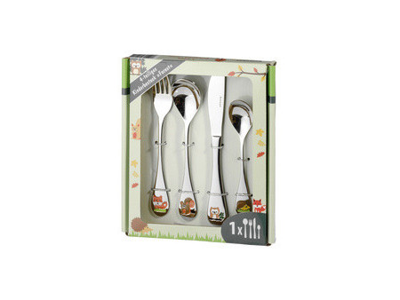Esmeyer Couverts pour enfants FOREST, 4 pièces, inox 18/10