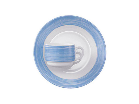 Esmeyer Soucoupe BRUSH, 140 mm, bleu/blanc