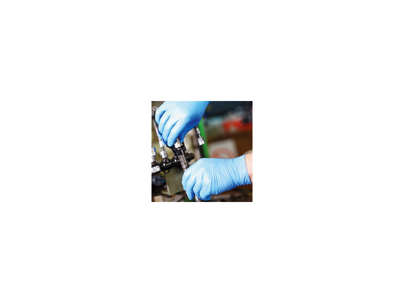 HYGONORM Gant nitrile 'SAFE LIGHT', L, non poudré, bleu