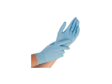 HYGONORM Gant nitrile 'SAFE LIGHT', L, non poudré, bleu