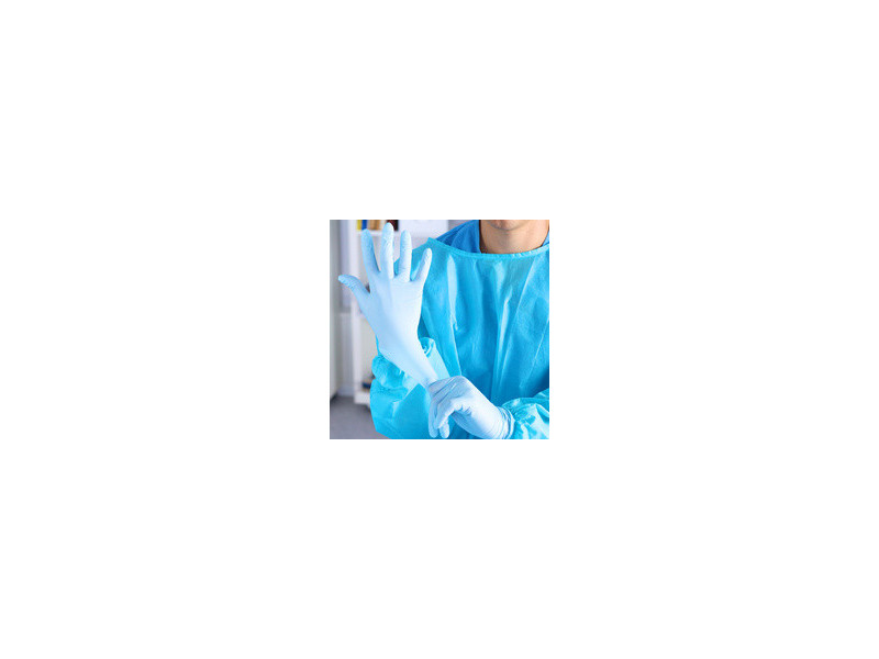 HYGOSTAR Gant en nitrile SAFE SUPER STRETCH, L, bleu