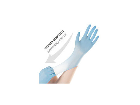 HYGOSTAR Gant en nitrile SAFE SUPER STRETCH, M, bleu