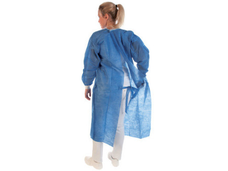 HYGOSTAR Blouse chirurgicale SMS, bleu, L