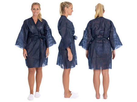 HYGOSTAR Kimono jetable, en non-tissé PP, bleu