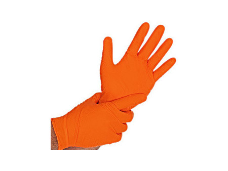 HYGOSTAR Gant en nitrile DIAMOND GRIP, M, noir