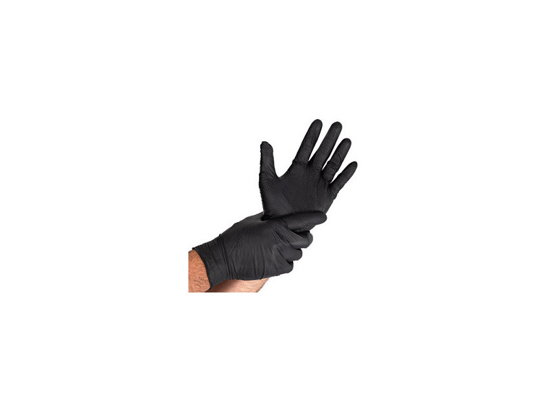 HYGOSTAR Gant en nitrile DIAMOND GRIP, L, noir