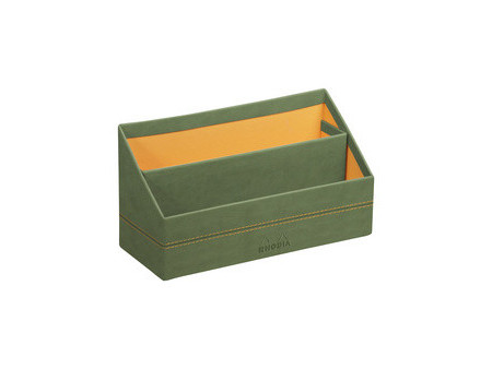 RHODIA Porte-courrier, en simili cuir, chocolat