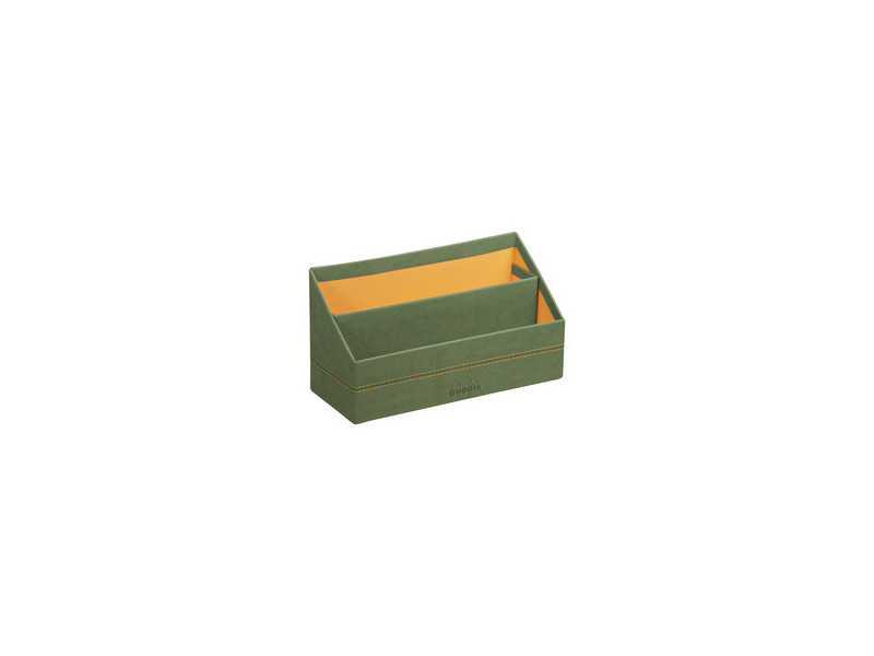RHODIA Porte-courrier, en simili cuir, chocolat