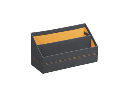 RHODIA Porte-courrier, en simili cuir, chocolat