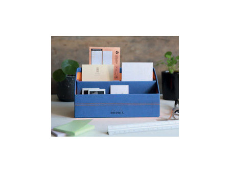RHODIA Porte-courrier, en simili cuir, chocolat