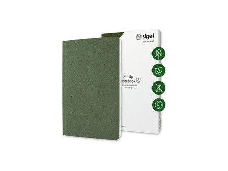 sigel Carnet de notes Re-Up, A5, quadrillé, rouge