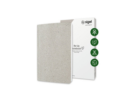 sigel Carnet de notes Re-Up, A5, quadrillé, vert mousse