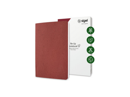 sigel Carnet de notes Re-Up, A5, ligné, vert mousse