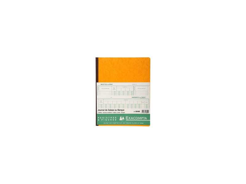 EXACOMPTA Piqûre 'Journal de caisse ou banque', 320 x 250 mm