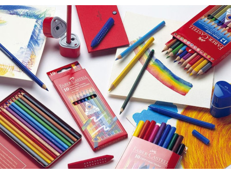 FABER-CASTELL Crayon de couleur JUMBO GRIP, rouge pastèque