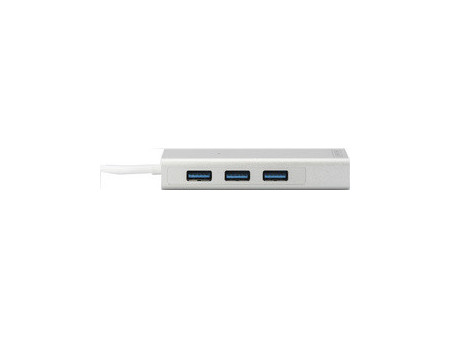 DIGITUS Hub USB 3.0 & adaptateur LAN Gigabit, 3 ports
