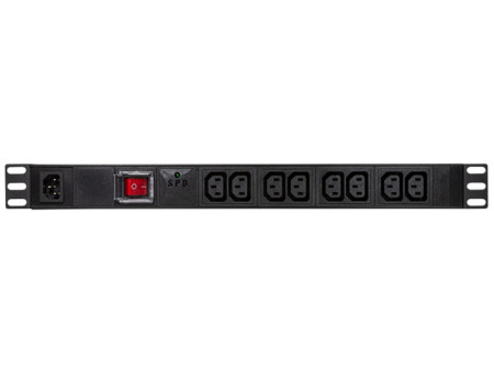 LogiLink Multiprise appareils à froid, 8 prises, noir