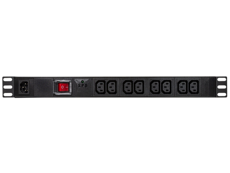 LogiLink Multiprise appareils à froid, 8 prises, noir