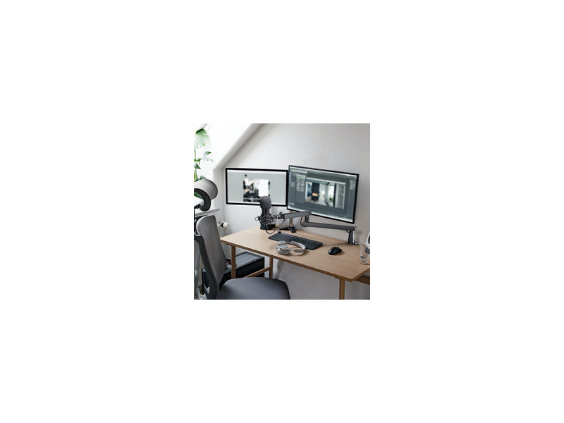 LogiLink Bras de microphone professionnel Boom, noir