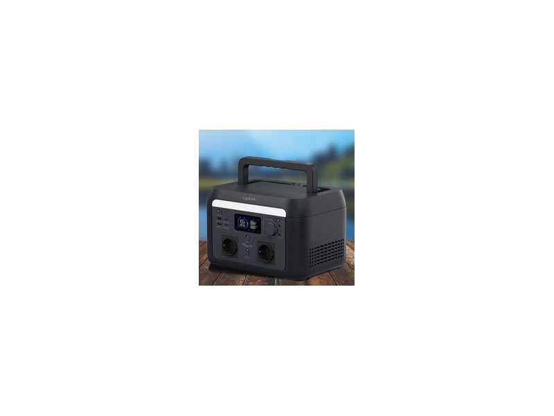 LogiLink Chargeur mobile/Powerstation, 600 watts, noir