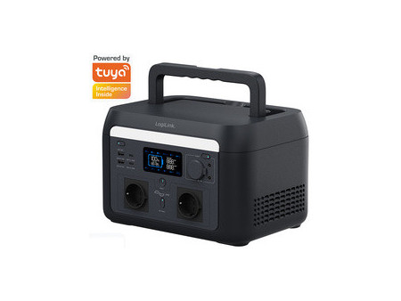 LogiLink Chargeur mobile/Powerstation, 600 watts, noir