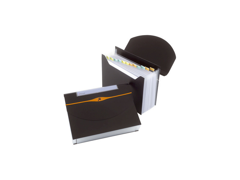 Rexel Porte-documents Optima, A4, 13 compartiments, PP, noir