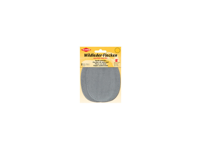 KLEIBER Patch à coudre en daim, 155 x 100 mm, noir