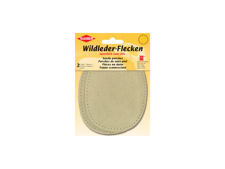KLEIBER Patch à coudre en daim, 125 x 100 mm, bleu foncé