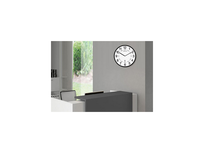 UNiLUX Horloge murale radio-pilotée 'MAXI WAVE', argent