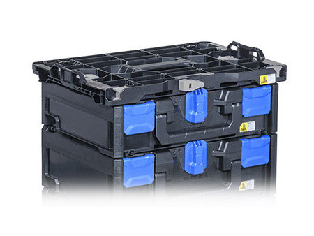 allit Boîte de rangement EuroPlus MetaBox 118, noir/bleu