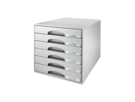 LEITZ Module de classement Plus, 6 tiroirs, noir