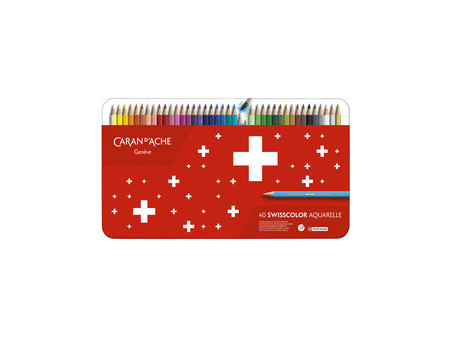 CARAN D'ACHE Crayons de couleur SWISSCOLOR Aquarelle