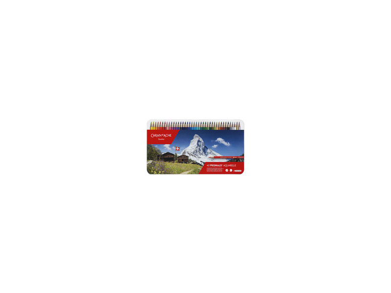 CARAN D'ACHE Crayon de couleur PRISMALO Aquarelle, 30 pièces