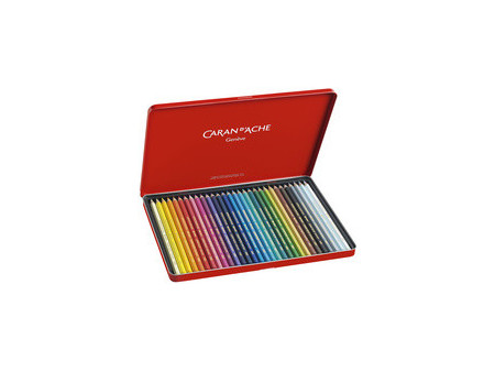CARAN D'ACHE Crayons de couleur SUPRACOLOR, étui métal de 18