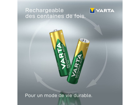 VARTA Pile NiMH 'RECHARGEA ACCU Solar', Micro (AAA/HR03)