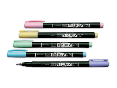 Tombow Stylo de calligraphie Fudenosuke Pastel, lavande