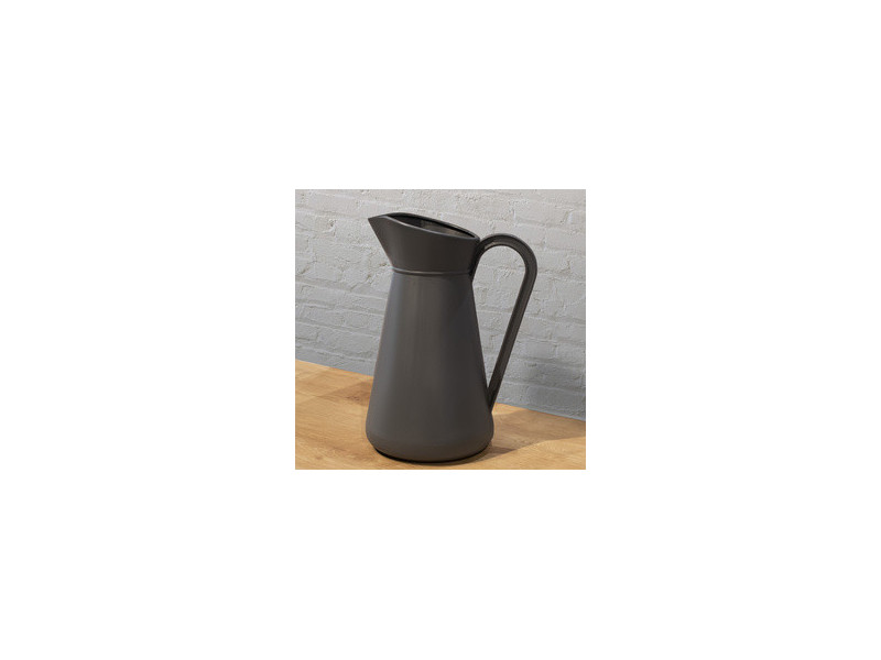 EDA Cruche en plastique, 5 litres, gris