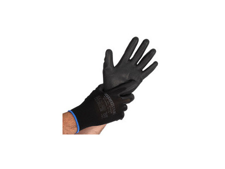 HYGOSTAR Gant à mailles fines BLACK ACE, M, noir